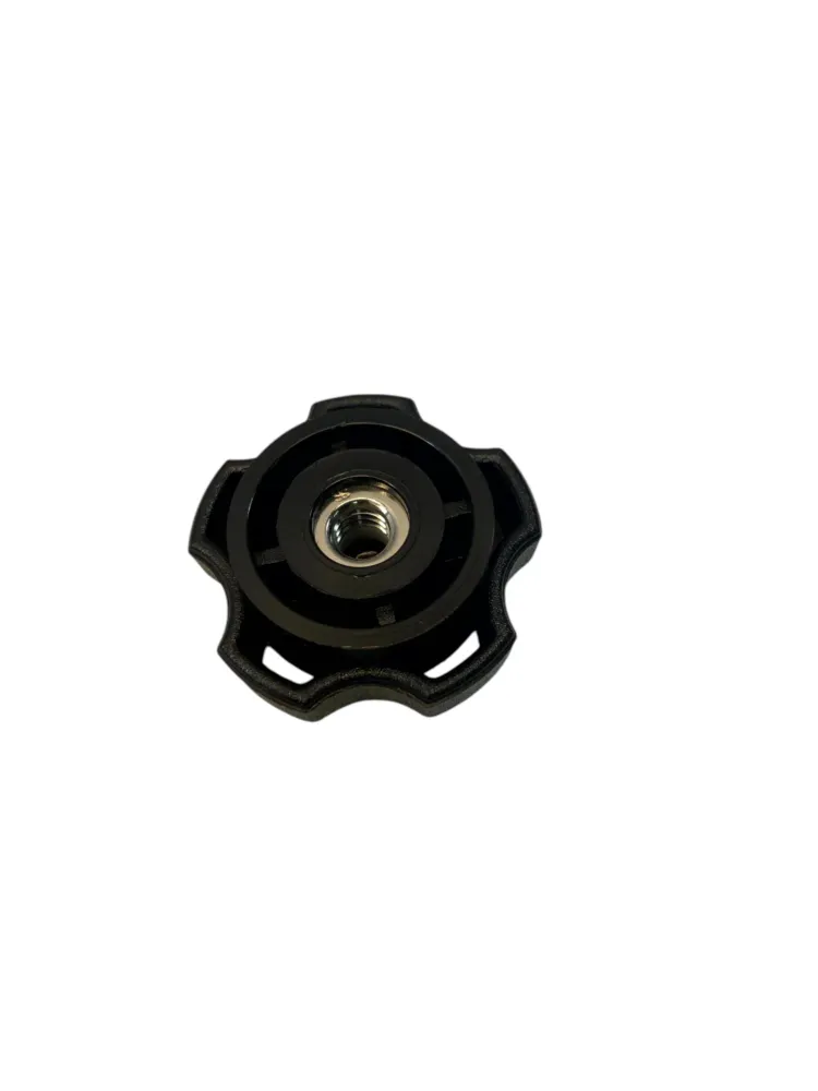 Knopp/ Mutter med gänga 1/4"-20 SS nylon skruvtyp 5-stjärnig form Onyx