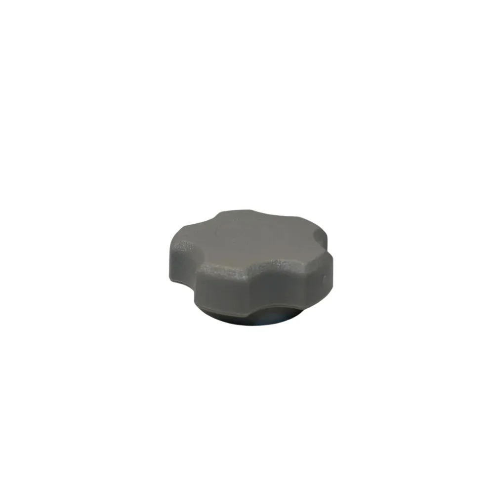 Knopp/ Mutter med gänga 1/4"-20 SS polyamid skruvtyp 5-stjärnig grå