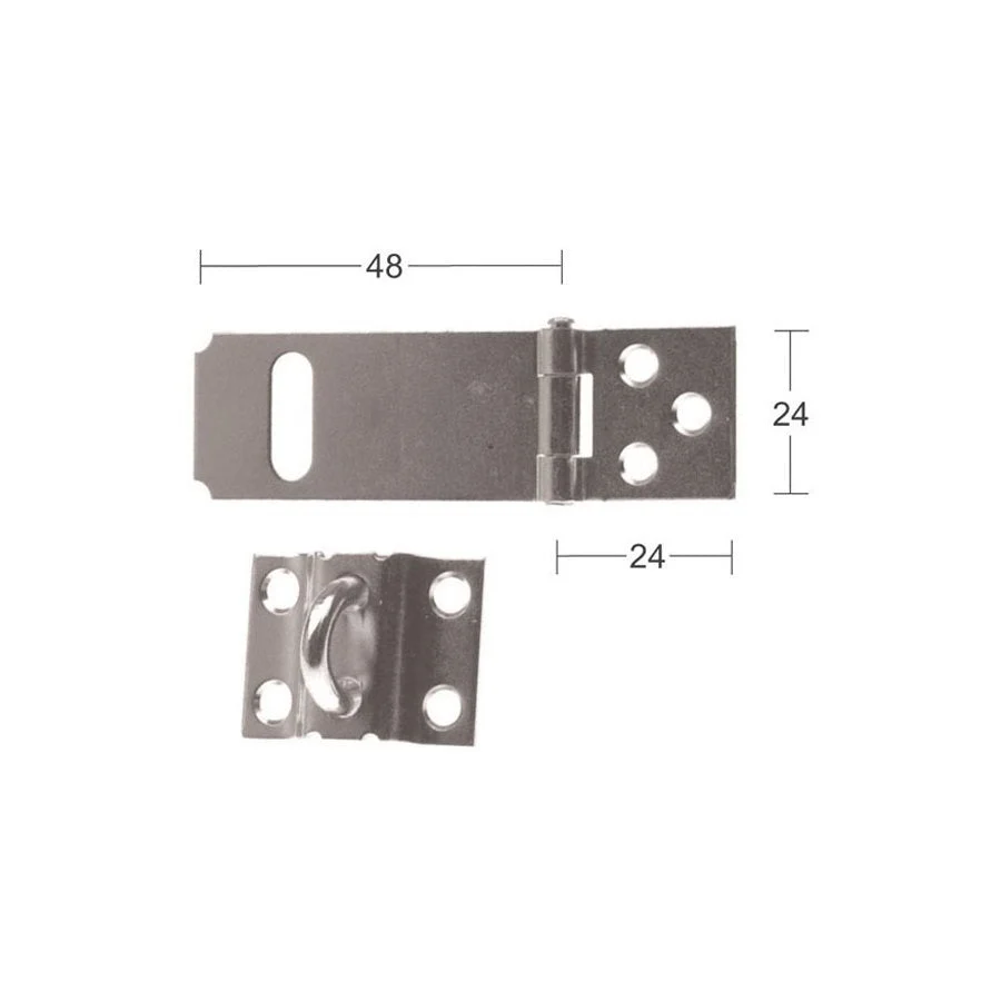 Hasp 1364 50mm stål SB