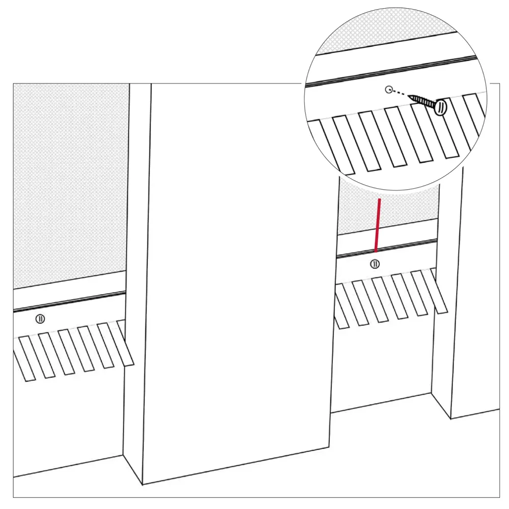 Musstopp museband för ny panel 45° 40 mm x 1 meter tio-pack TJB