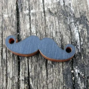 Connector Trä - Mustasch Onyx 25x7mm 1 styck