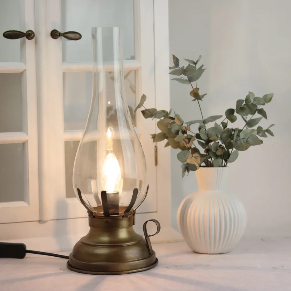 Bordslampa El 42 cm - Antikmässing HH