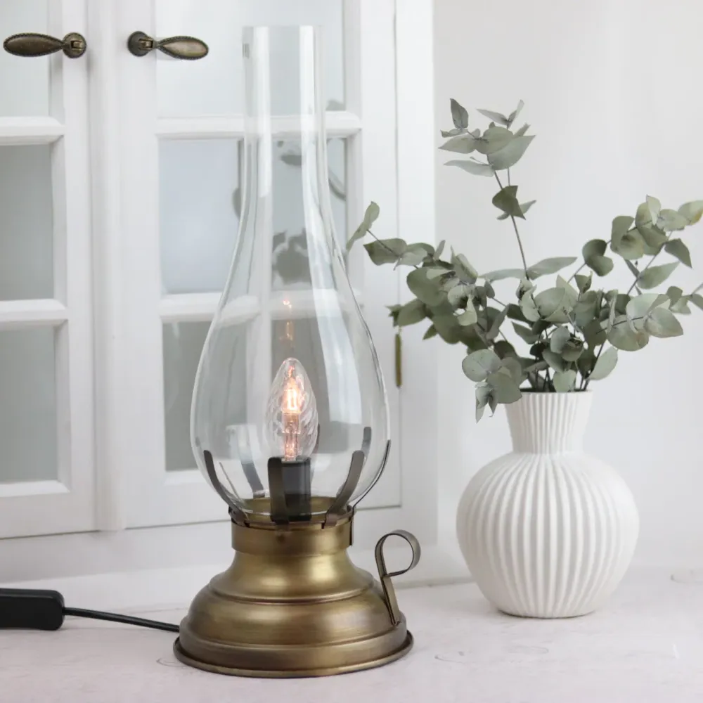 Bordslampa El 42 cm - Antikmässing HH
