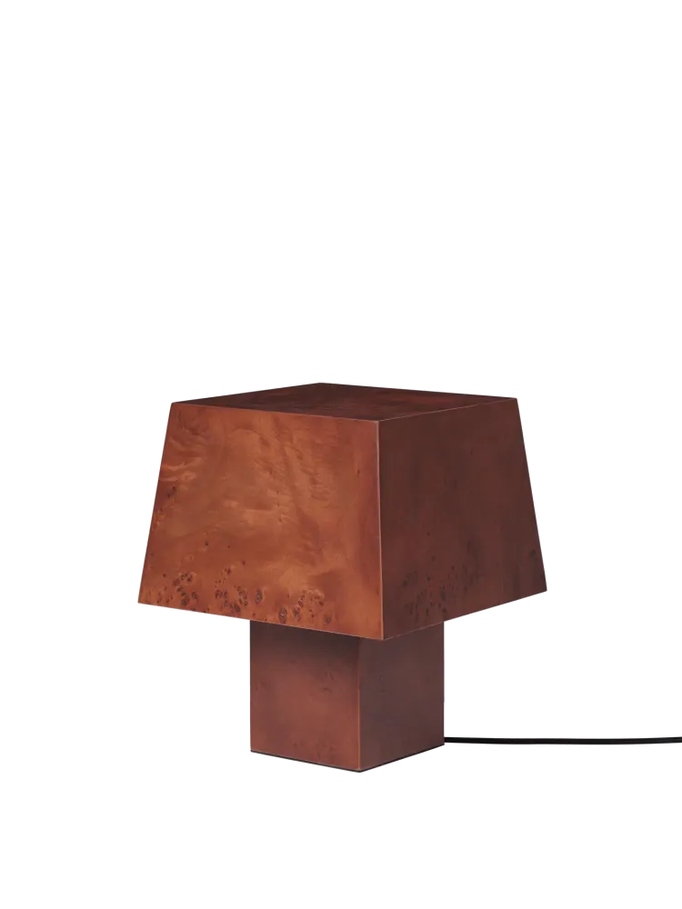 Burl Table Lamp - Shadowy Stained Burl