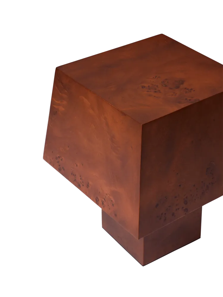 Burl Table Lamp - Shadowy Stained Burl