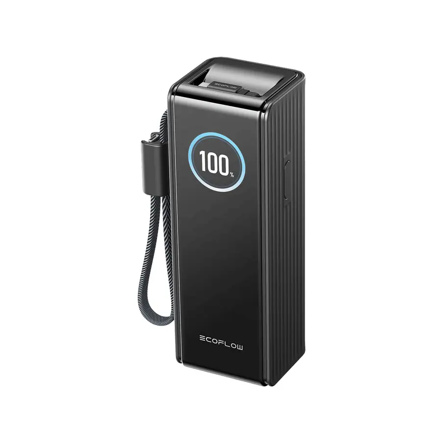 EcoFlow RAPID Inbyggda kablar (25 000 mAh 100/170W) Träkol