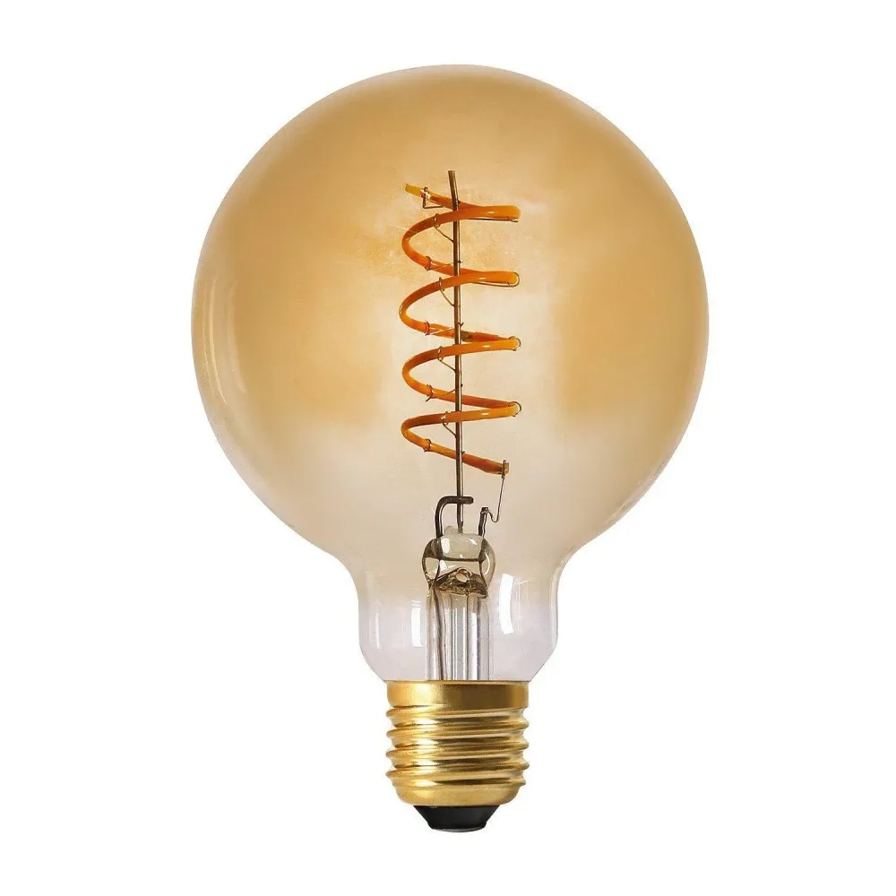 Elect Spiral LED Fil Globe Gilded 95mm