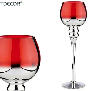 Giftdecor High-end Glas Ljusstake 40X13Cm - Hög Modell