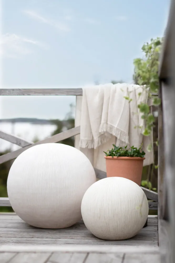Golvlampa Sandhamn 35 IP44 Pärla