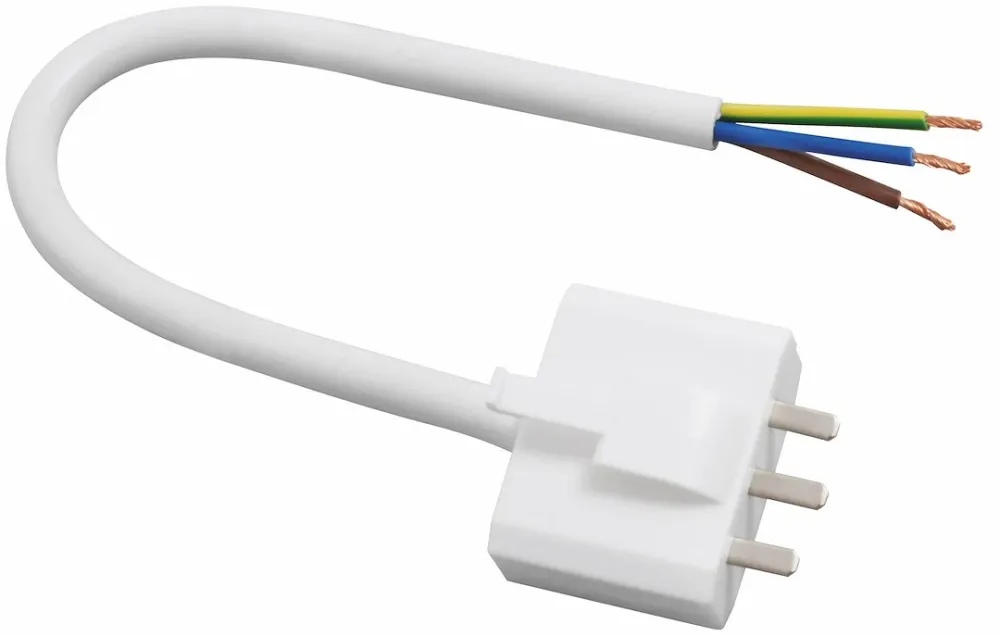 Lampsladdställ DCL 20 cm, 2-pol jordad