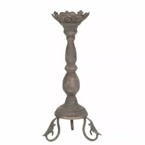Ljusstake Moira Metallisk 18,4x43cm HH