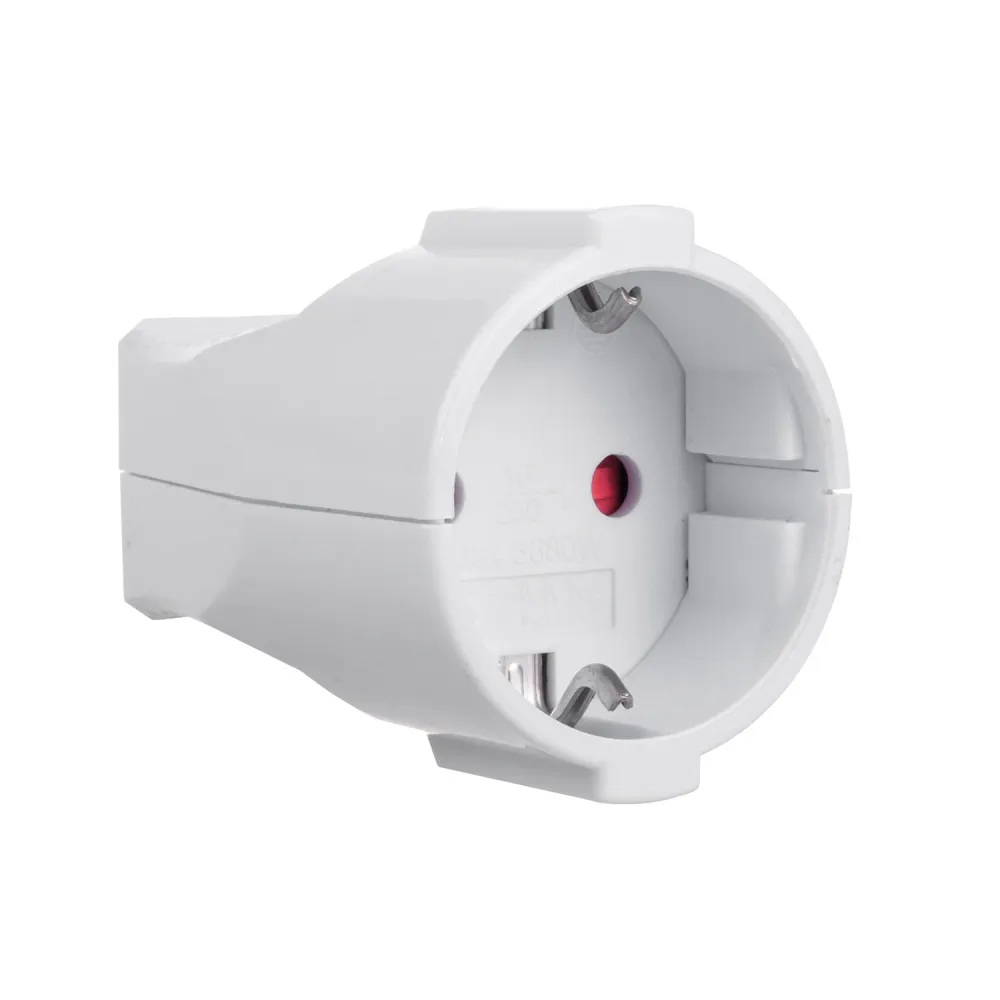 Maclean MCE332 F-Typ Skyddskontakt Med Jordning Och Plast Max 4000 W 16 230 V