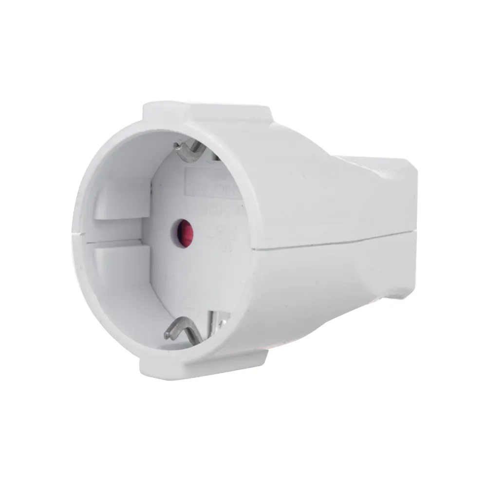 Maclean MCE332 F-Typ Skyddskontakt Med Jordning Och Plast Max 4000 W 16 230 V