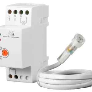 Maclean skymningsrelä, DIN-skena, med extern sond, 220-240V/AC, 50Hz, 20A, MCE83