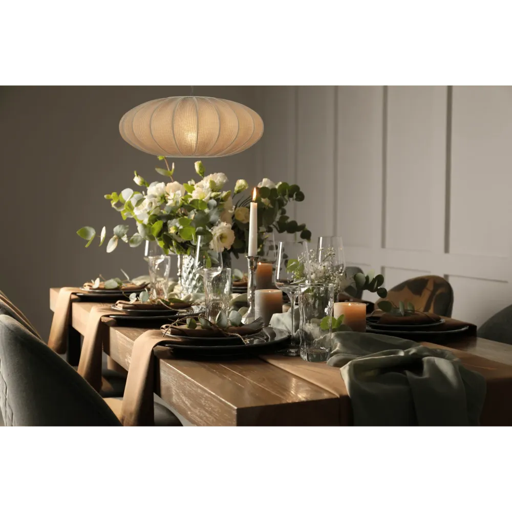 MAMSELL taklampa 45 cm, varmgrå
