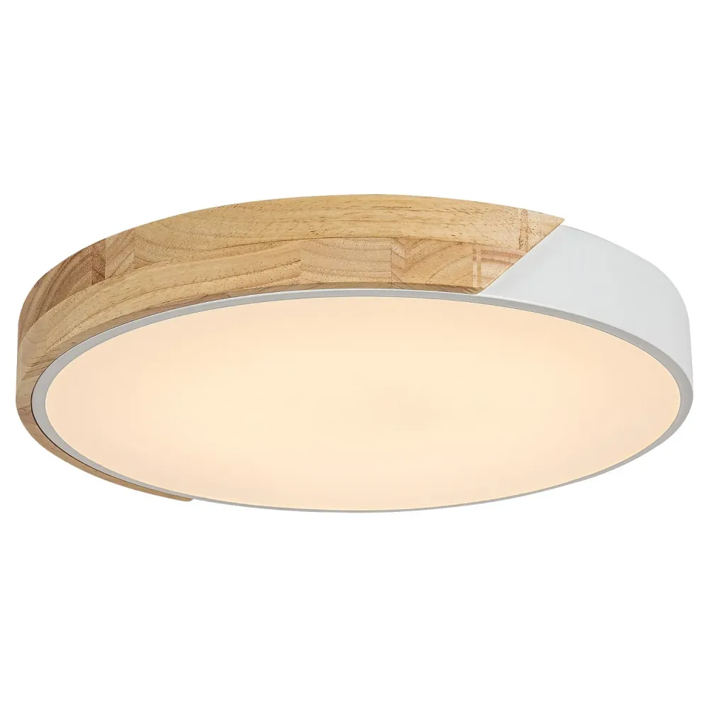 Rabalux Maple 3527 Taklampa Vit Matt 24W Metallisk Och Trä