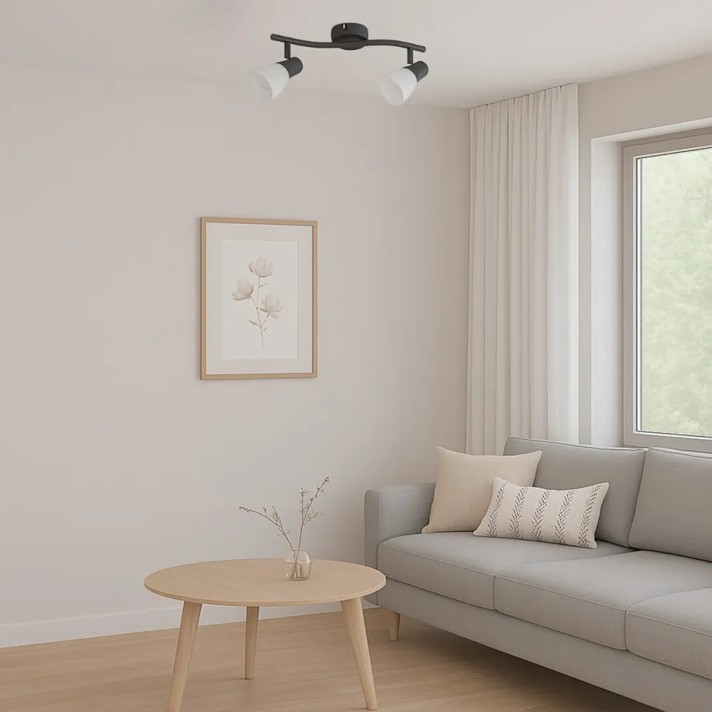 Rabalux taklampa, spot, 2x E14 glödtråd, IP20, midnight, Soma
