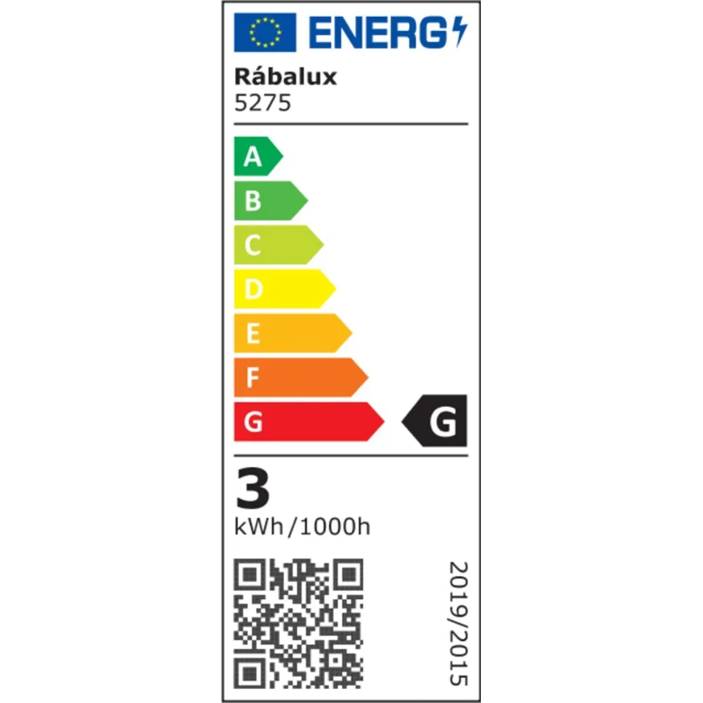 Rabalux utanpåliggande lampa, 3W LED, IP44, sterling, Coco