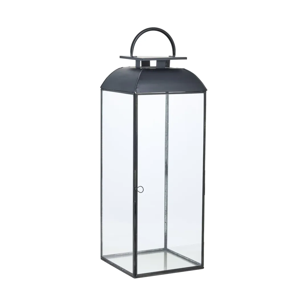 Sigrid lykta H62 cm. träkol