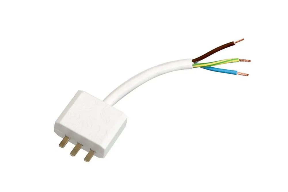 Takkontakt DCL 20cm kabel Jordad