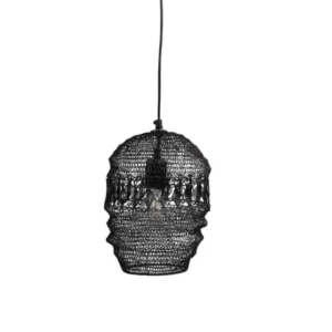 Taklampa fil de fer H30 / Ø13 cm antik mocka