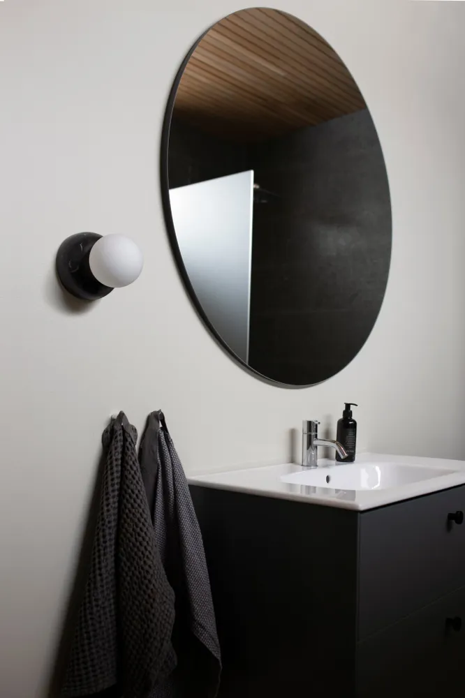 Vägglampa/Plafond Torrano 13 IP44 Ebenholts