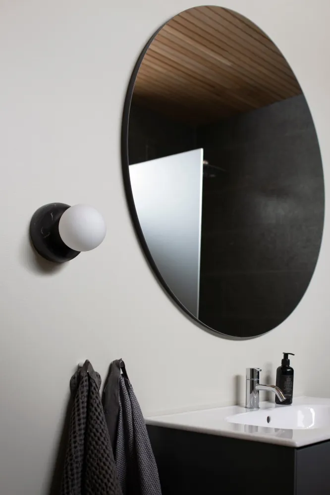 Vägglampa/Plafond Torrano 13 IP44 Ebenholts