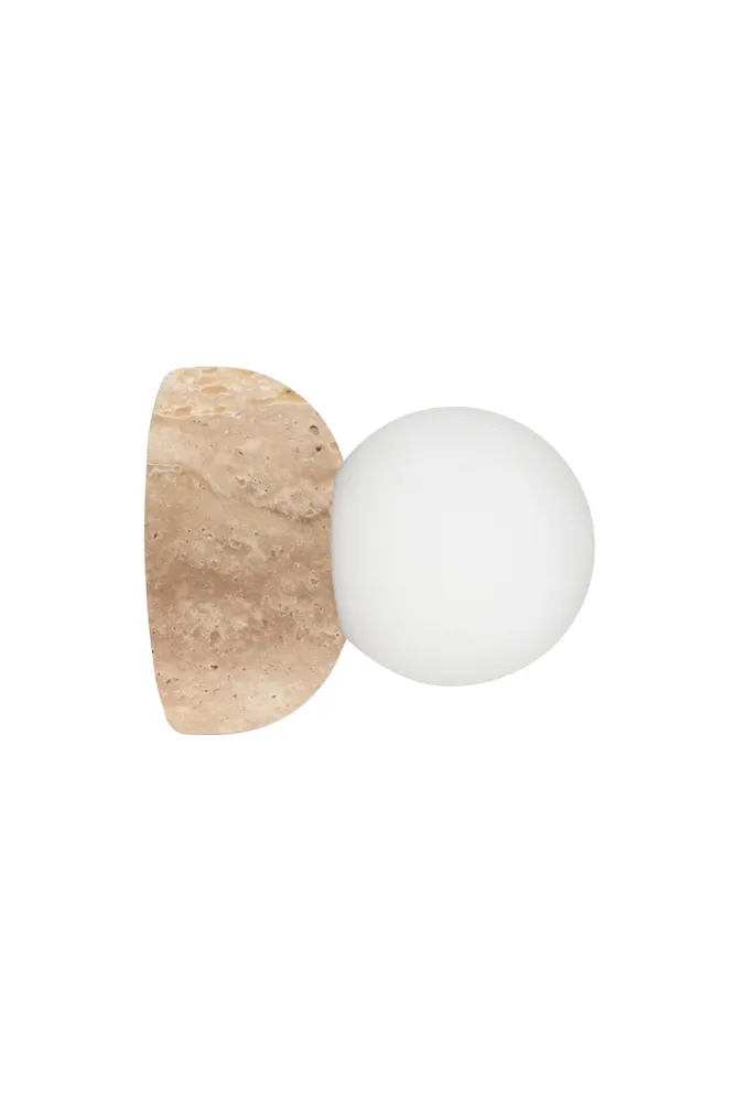 Vägglampa/Plafond Torrano 13 IP44 Travertin