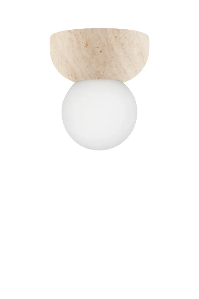Vägglampa/Plafond Torrano 13 IP44 Travertin