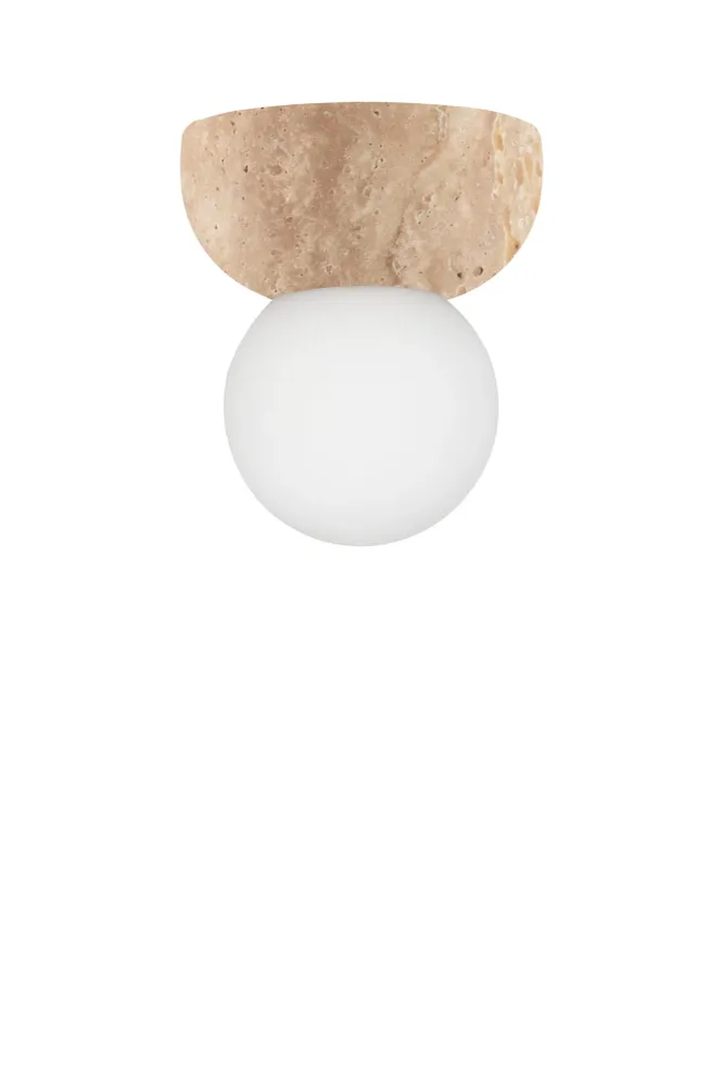 Vägglampa/Plafond Torrano 13 IP44 Travertin