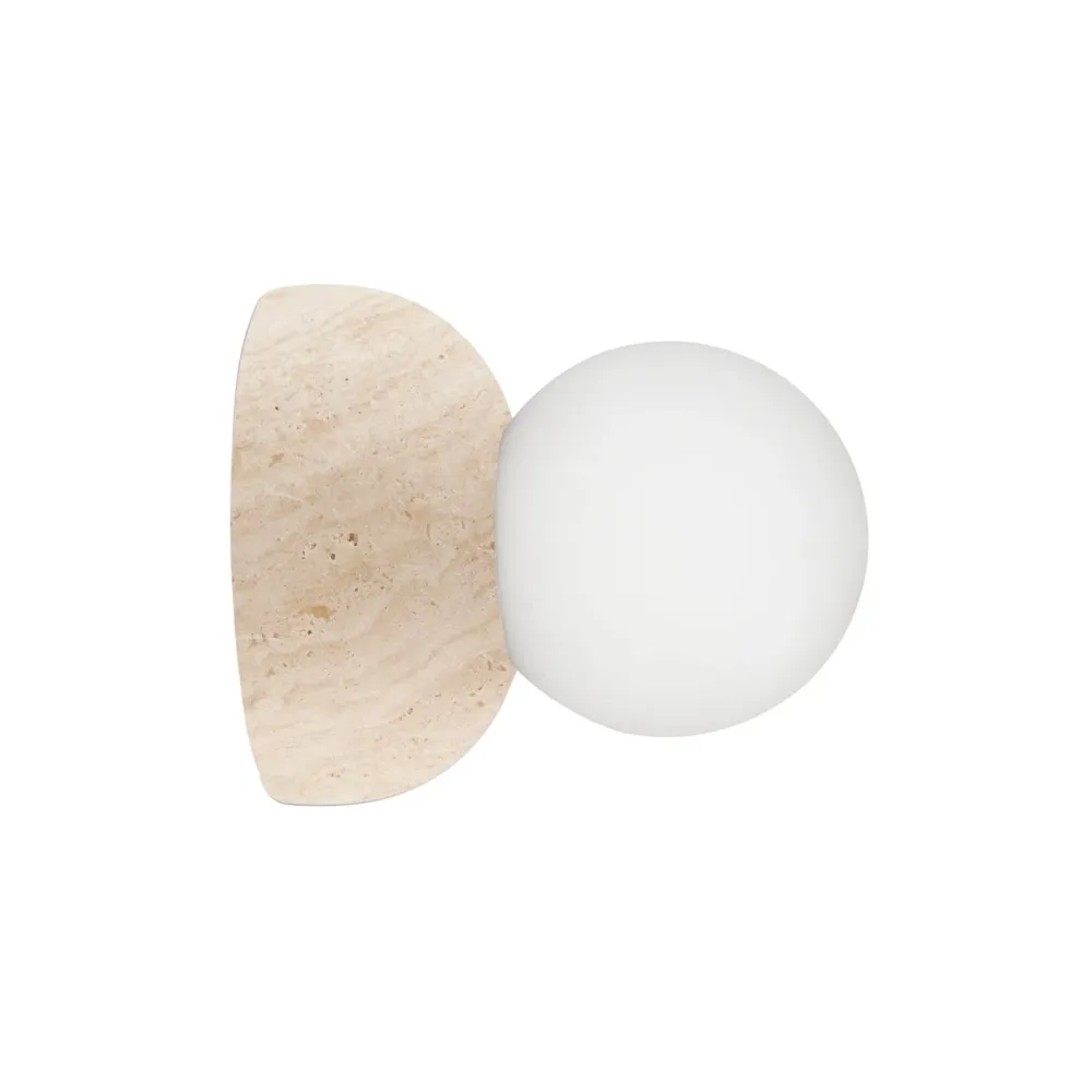 Vägglampa/Plafond Torrano 13 IP44 Travertin