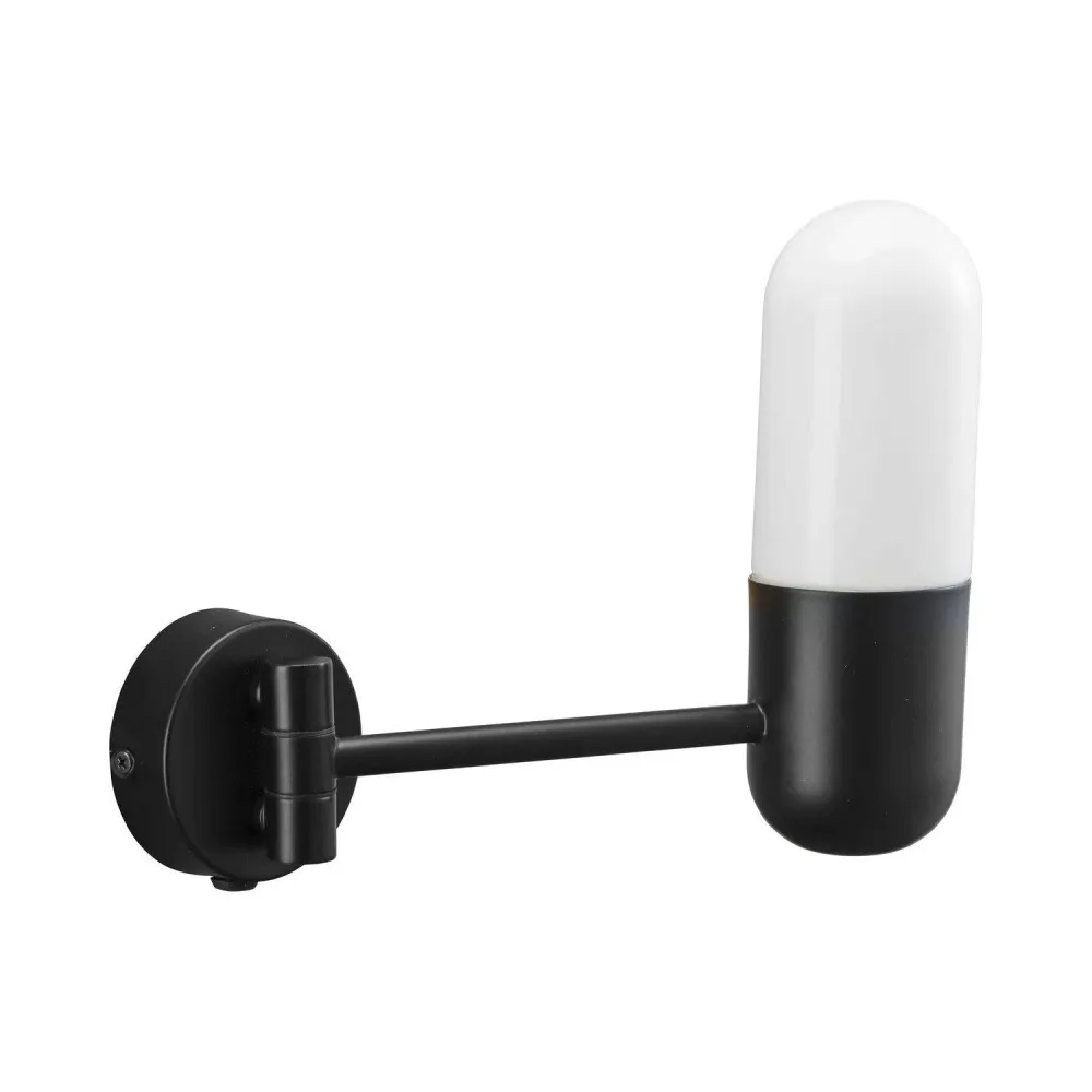 Zeta Vägglampa IP44 Mattsvart 23cm