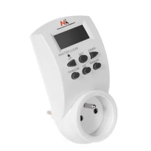 Maclean numeric timer, slumpfunktion, timer, digital programmerare, 10 program, max. 156 pr, 3600W, MCE05