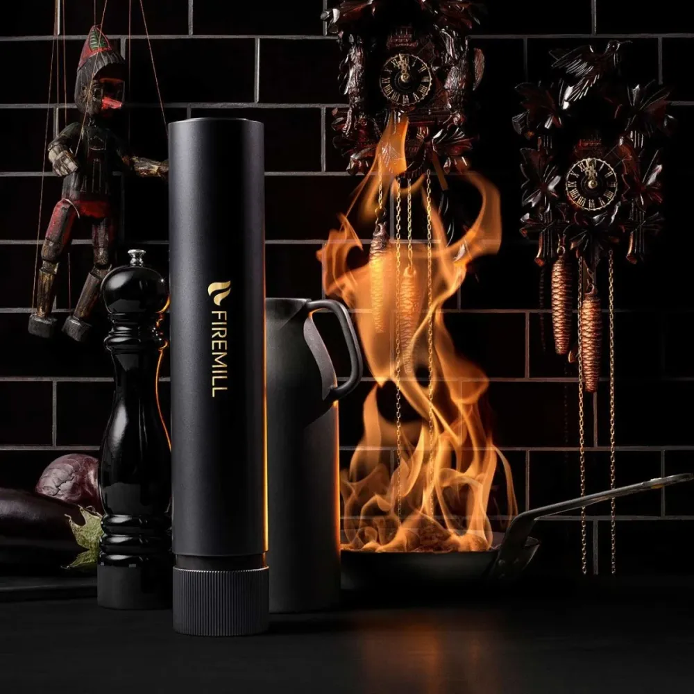 Firemill brandsläckare i aluminium med patron, onyx