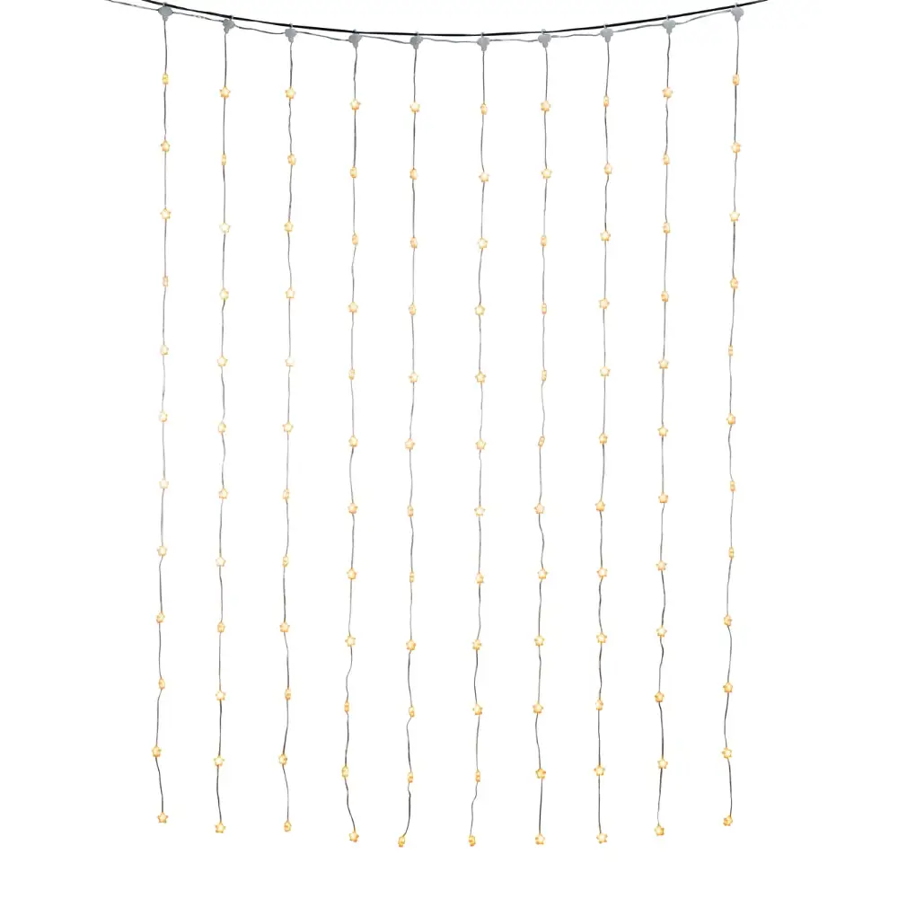 KONSTSMIDE GARDINSLINGA STJÄRNOR 120 LED USB | CleanNest