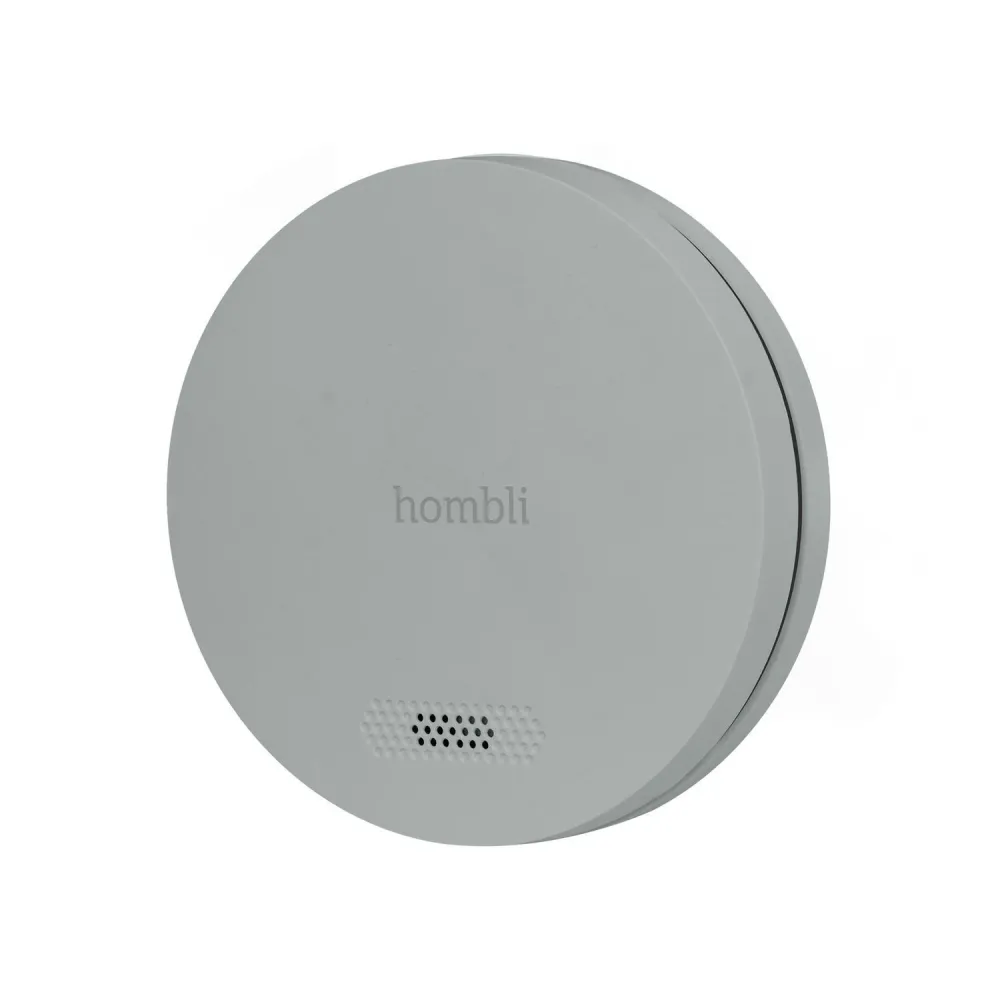 Automated brandvarnare, Röksensor/Rökdetektor, WiFi, Hombli Smart Smoke Detector, Grå