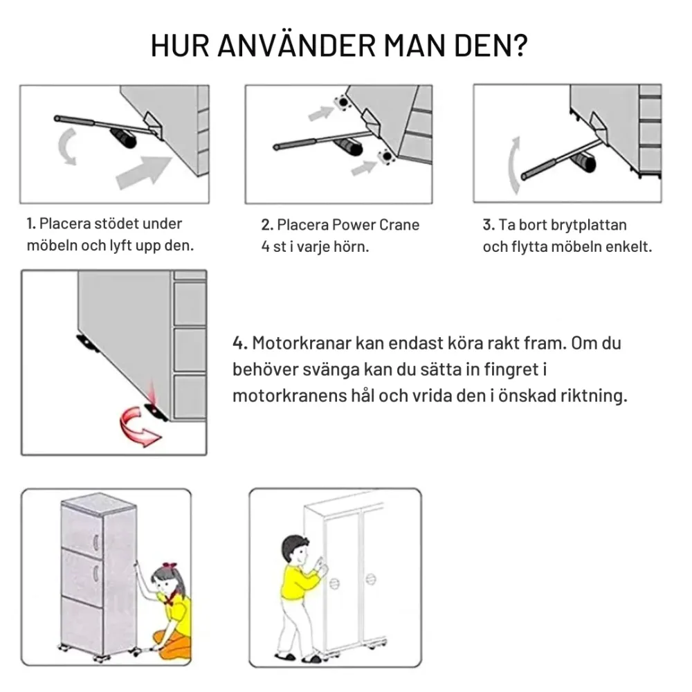 SmartSlide™ | Ultrasmart verktygsset för att flytta möbler
