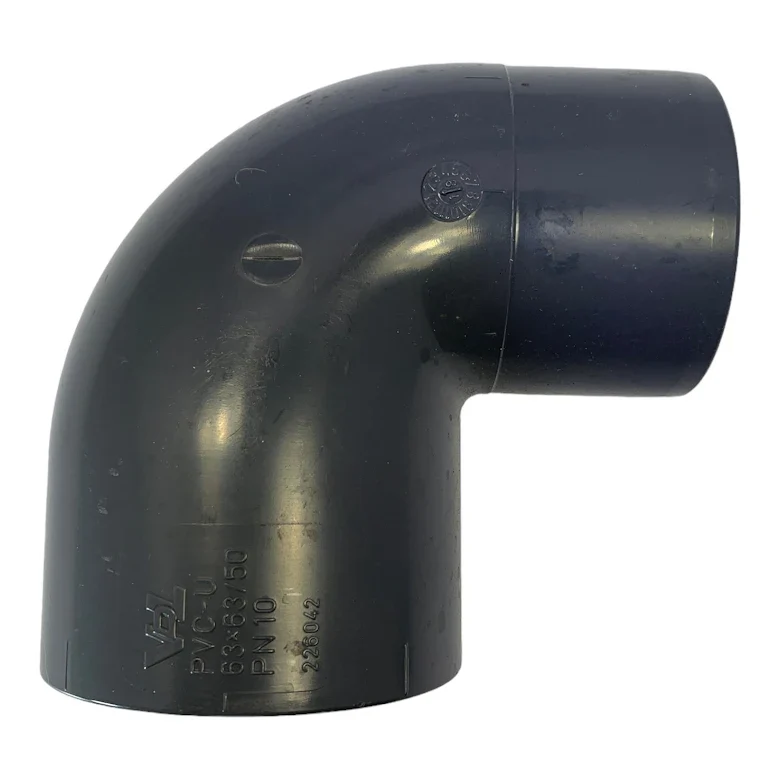 PVC Vinkel 90gr 63mm hona/hane