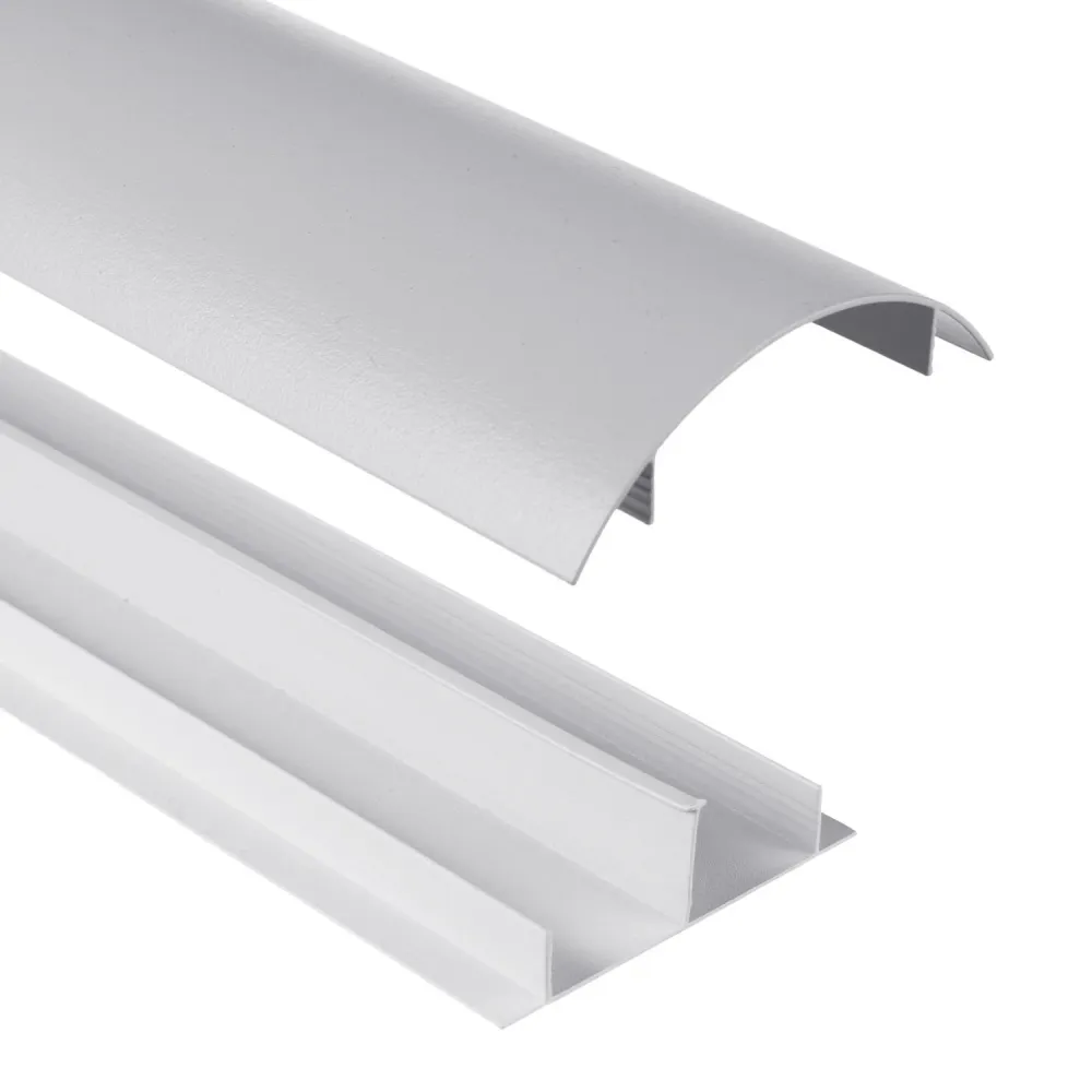 Maclean kabelskyddslist i aluminium, 62x20x750mm, quicksilver, MC-814 S