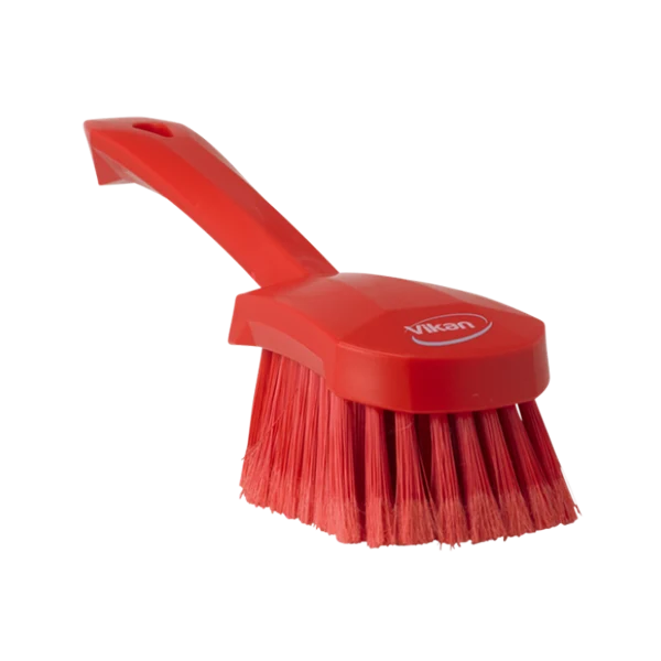 Handborste Vikan m/kort skaft Velvety Röd, 270mm