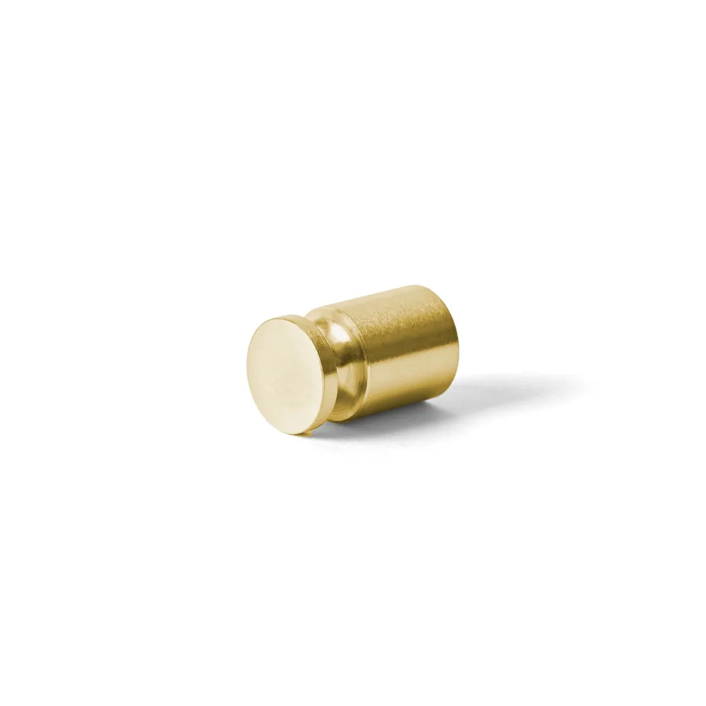 Knopp Ø14 mm, textured mässingfinish • d line