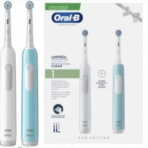 Oral B - Tandborste Pro 1 duo + 4 lösa borst Zinc Plated
