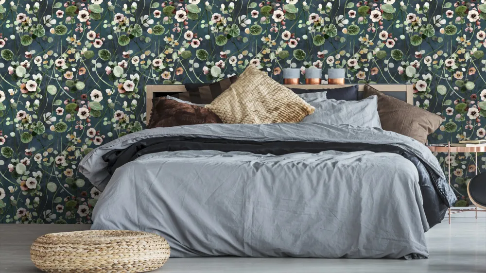 Reveal Tapet Krasse - Midnight blue