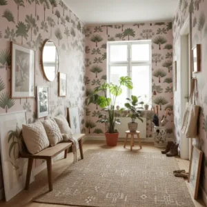 Reveal Tapet Palm Trees - Tropisk elegans för ditt hem
