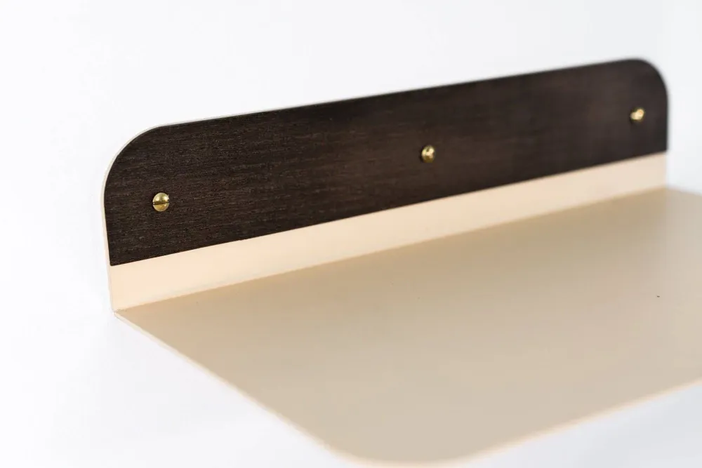 Vägghängande hylla med rundade kanter - 60 cm Green