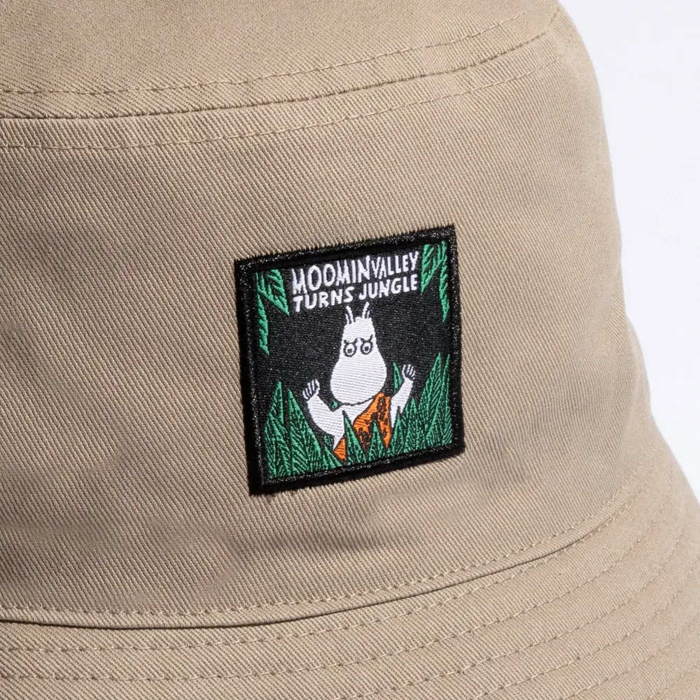 Moomin Jungle Adult Bucket Hat - Buff