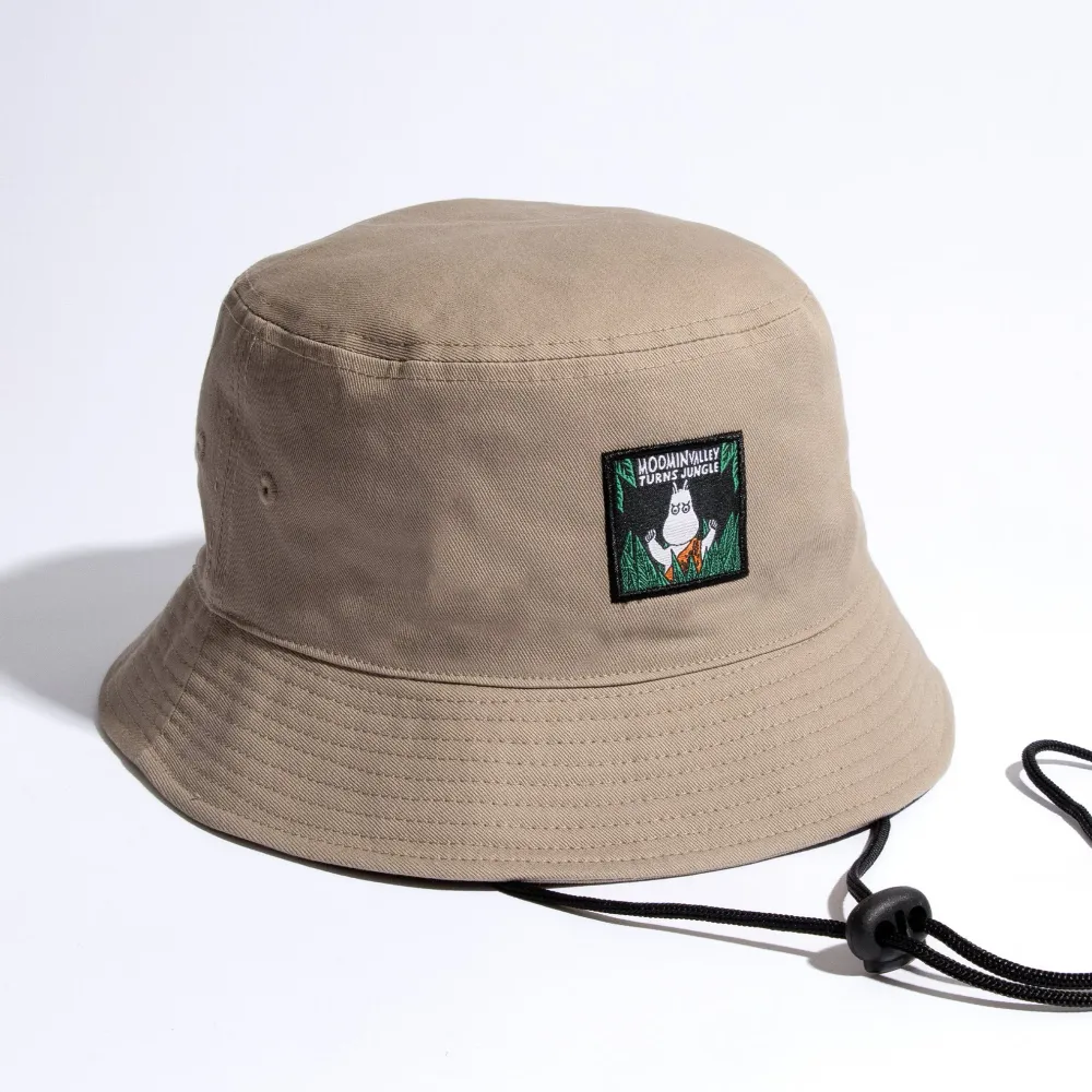 Moomin Jungle Adult Bucket Hat - Buff