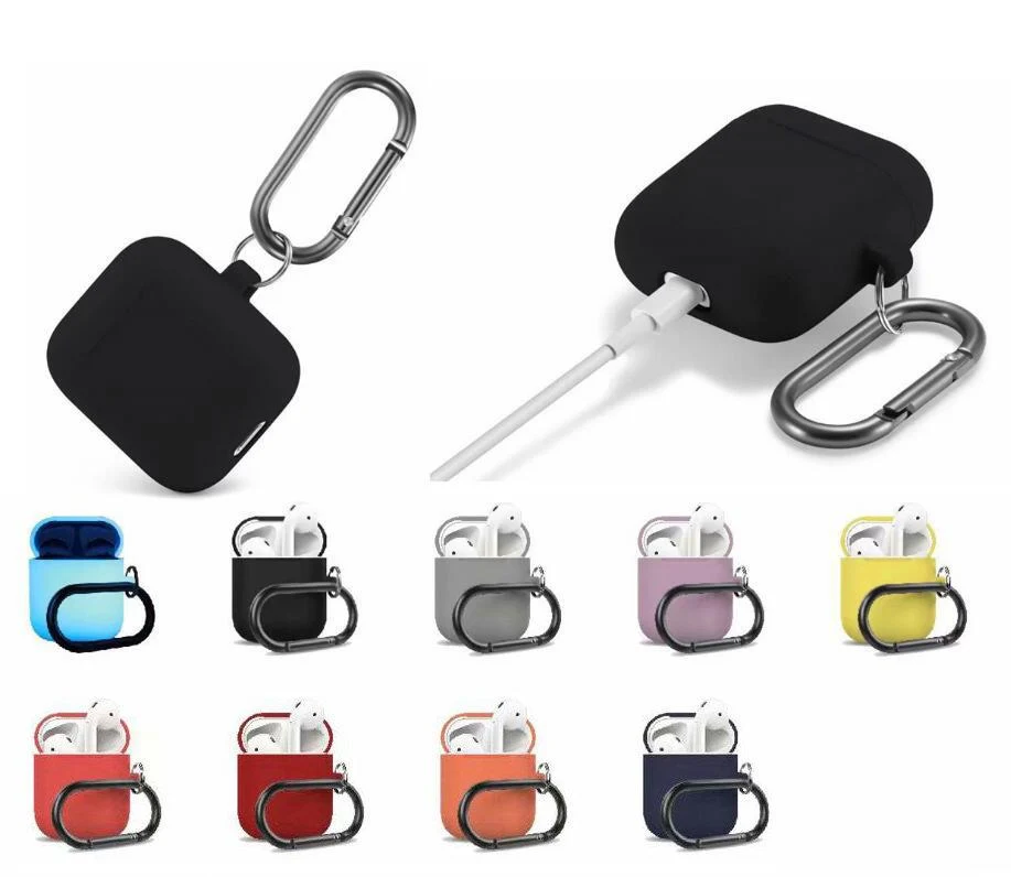 Silikon Skydd för AirPods 1 och 2-serie Black