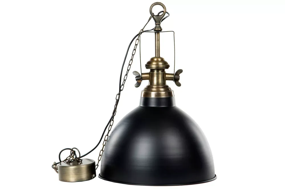 Taklampa Baron Svart warm alloy 40x61cm HH