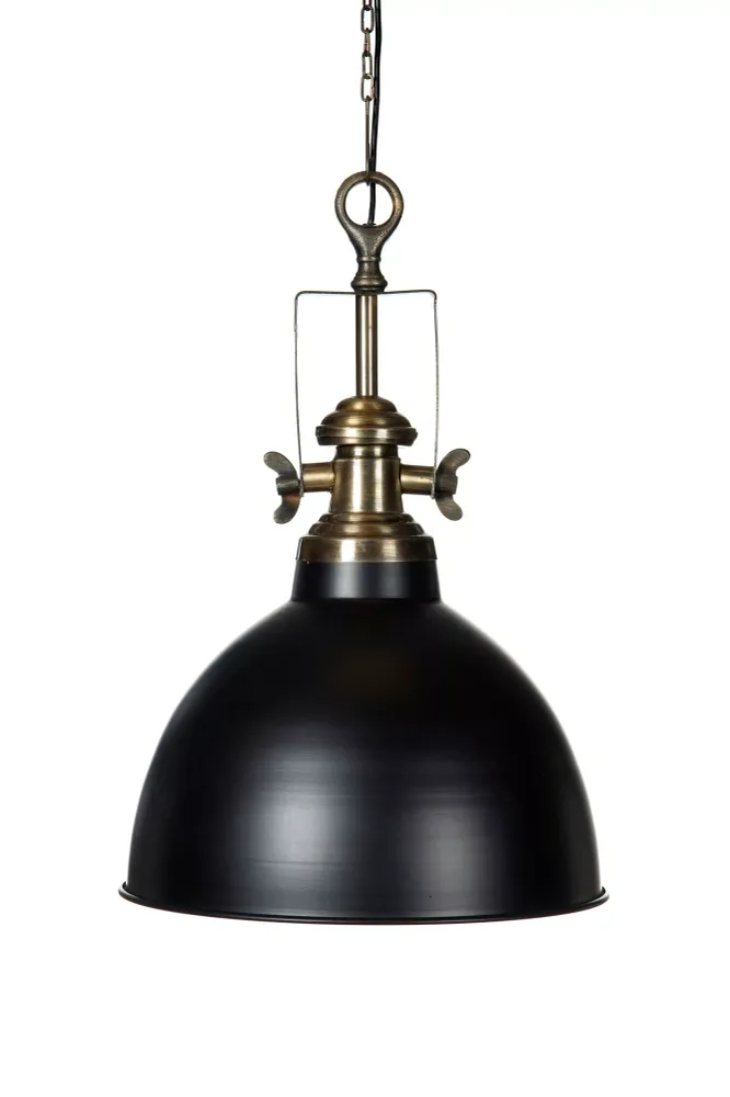 Taklampa Baron Svart warm alloy 40x61cm HH